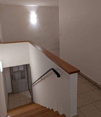 Treppenaufgang zur Wohnung