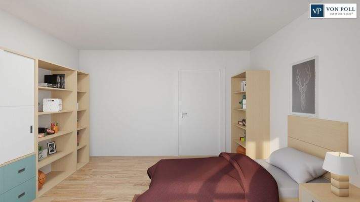 Ansicht Schlafzimmer