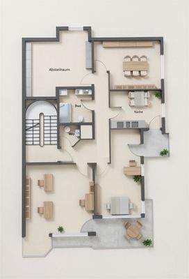 Grundriss illustriert