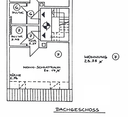 Grundriss der Wohnung