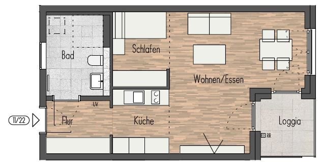 Grundriss Wohnung Nr. 11_22