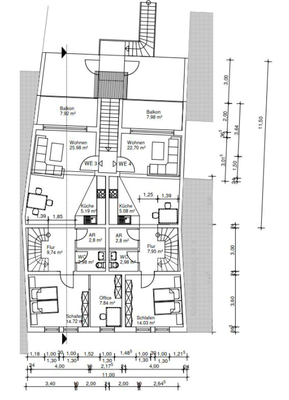 Grundriss 2. OG Neubau