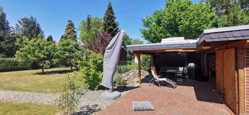 überdachte Terrasse am Carport, Bild 1