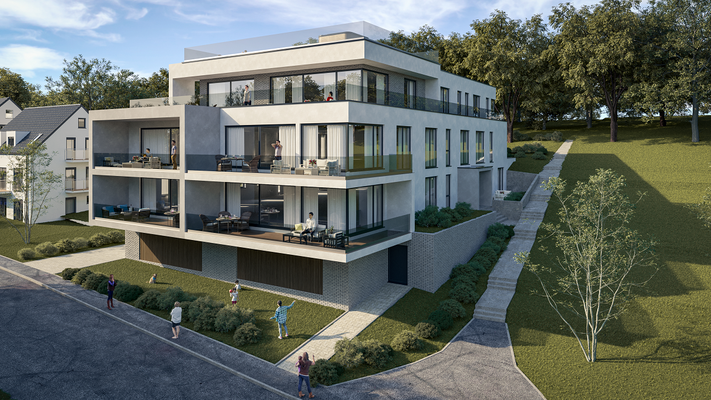 Perspektive Ecke Habichtstalgasse hoch