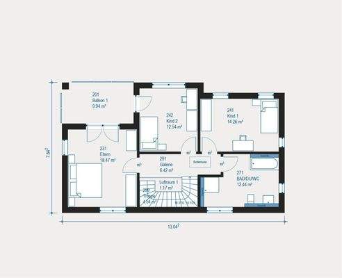 Durchdachte Familienetage