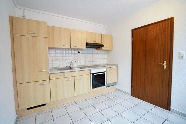 Küche mit Sitzmöglichkeit