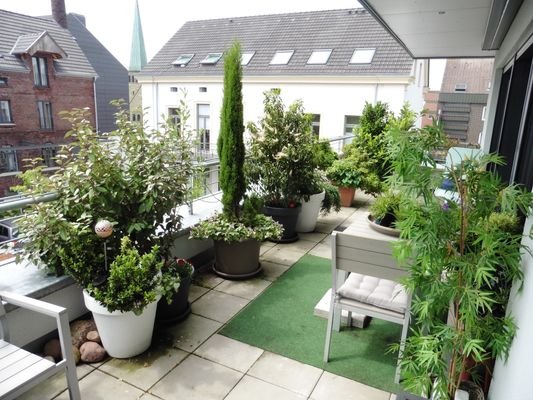 Dachterrasse der Wohnung