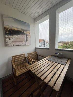 überdachter Balkon