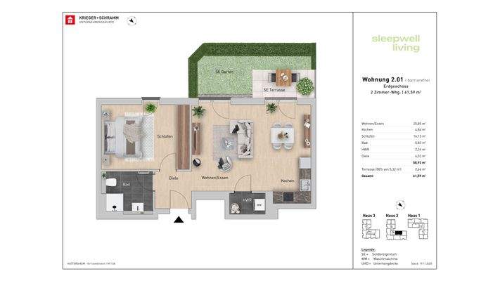 2 Zimmer - Ideal zur Vermietung