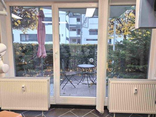 Ausblick zur Terrasse