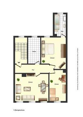 Grundrißskizze 1.OG