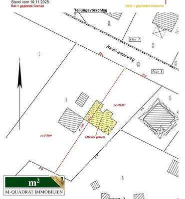 Lageplan mit Skizzierung Baugrundstück in 21406 Barnstedt