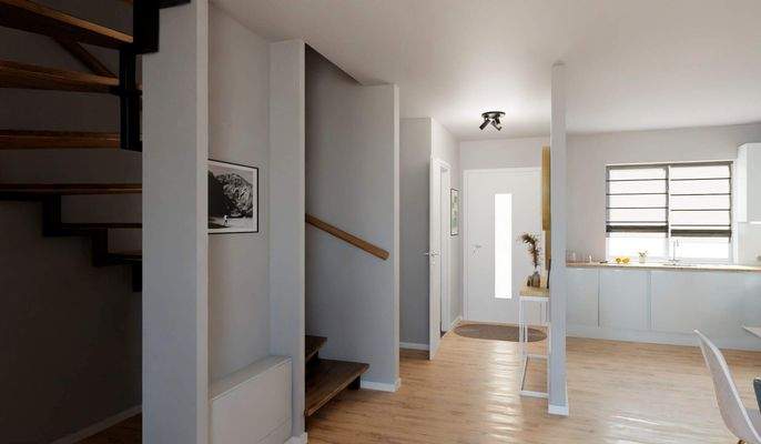 Der Flur im Erdgeschoss