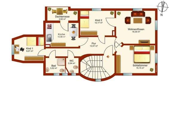 Grundriss Dachgeschoss