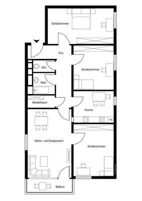 Grundriss ohne Maßstab
