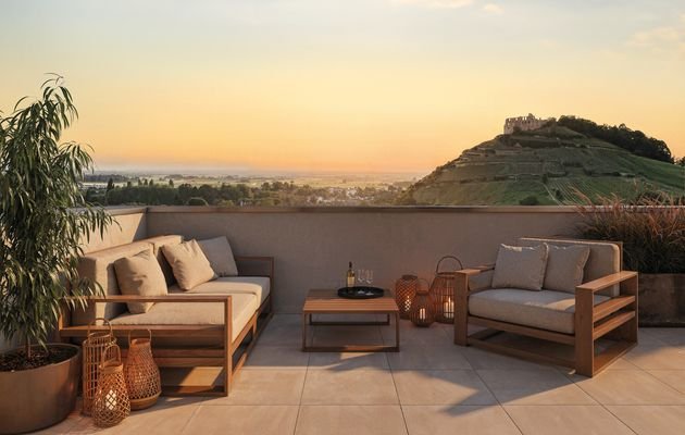 Burgblick Dachterrasse