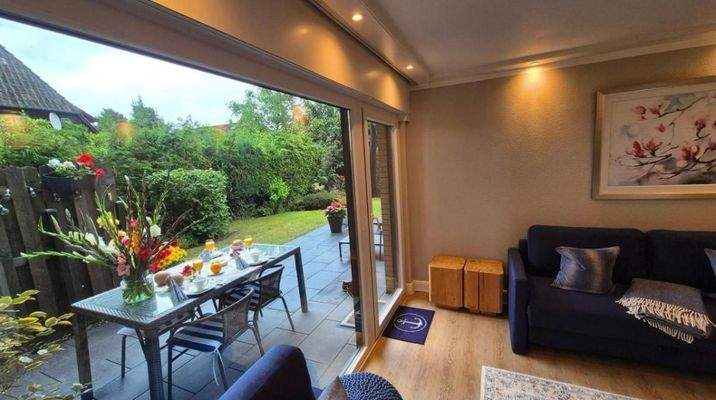 Blick auf die Terrasse