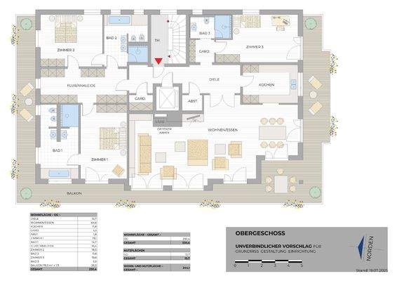 Grundriss - OBERGESCHOSS -