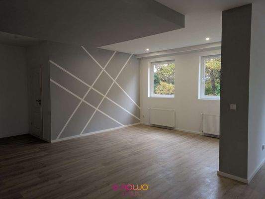 Wohnzimmer im Dachgeschoss