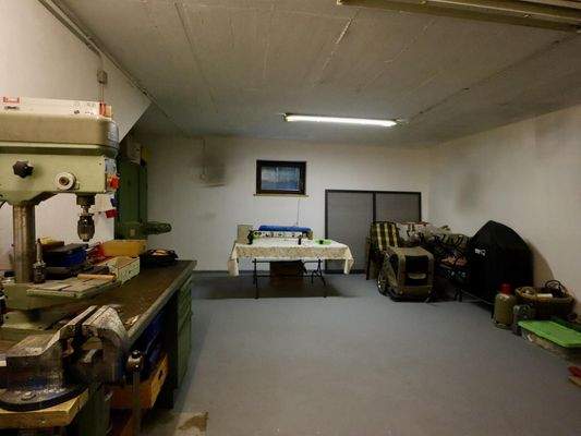 Werkraum im Keller