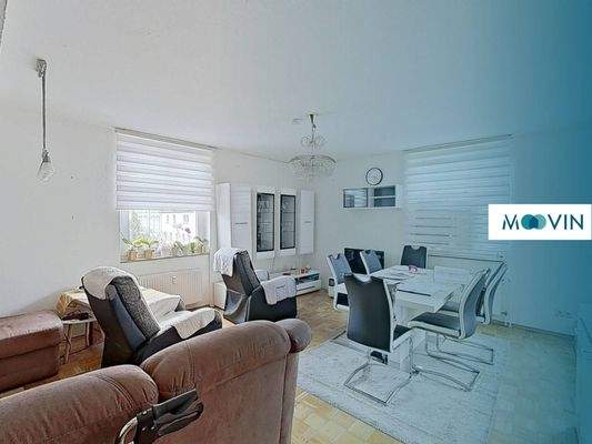 Ansicht I: Wohn - und Essbereich