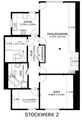 Obergeschoss-Grundriss