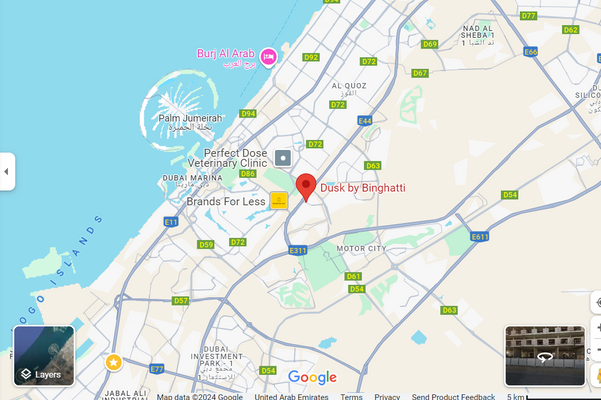 Dusk by binghatti gmap