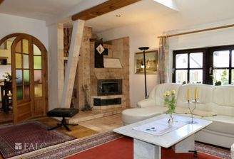 Wohnzimmer mit Kaminofen