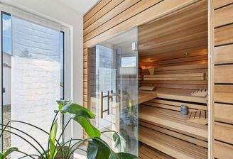 Sauna im Wellnessbad