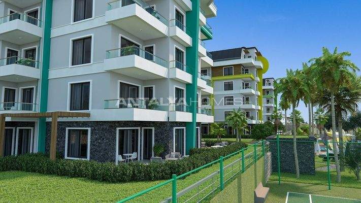 Sea View Flats in a Complex with Swimming Pool in Alanya Oba