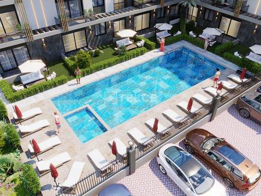 2-Bedroom Apartment in a Complex with a Pool in Antalya