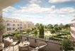 Balkon mit Ausblick in attraktive Grünanlagen