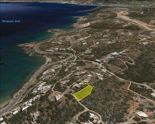 Kreta, Ammoudara: Grundstück mit Meerblick nahe Stadt und Strand zu verkaufen