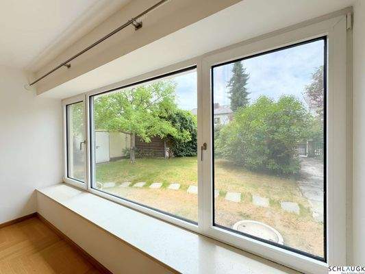 Blick aus dem Wohnzimmer