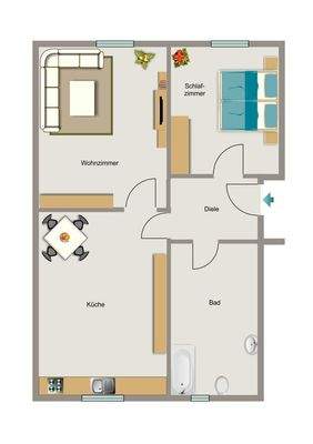 Grundriss beispielhaft