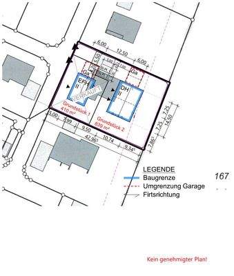 Bebauungsvorschlag - DH oder EFH