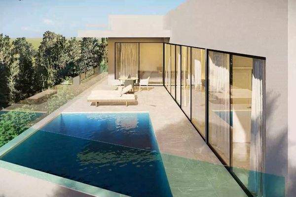 Ansicht des Poolbereiches