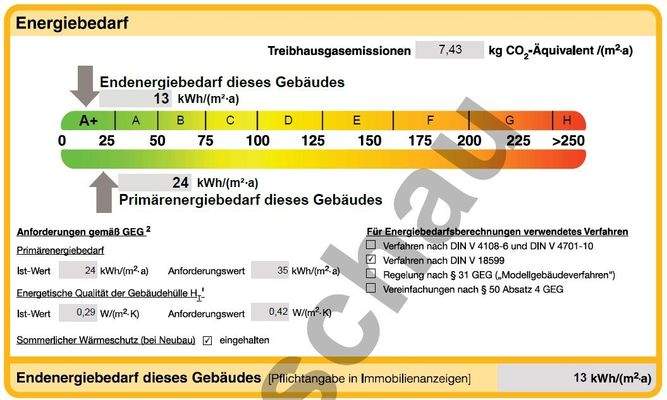 vorläufiger Energieausweis Haus A