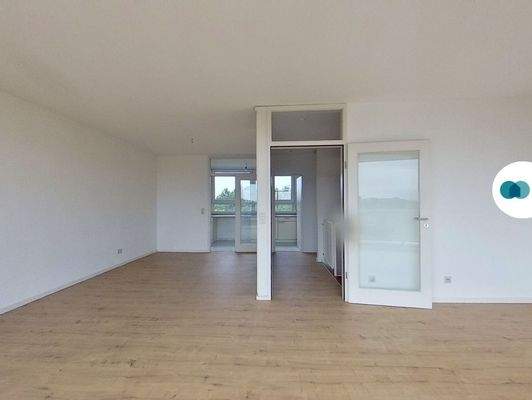 Ansicht II: Wohnzimmer (OG)