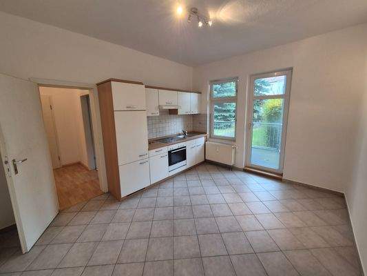 Küche mit Einbauküche