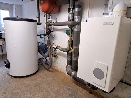 gepflegte Zentralheizung