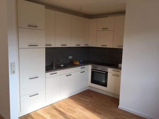 Die geschmackvolle Einbauküche der Wohnung