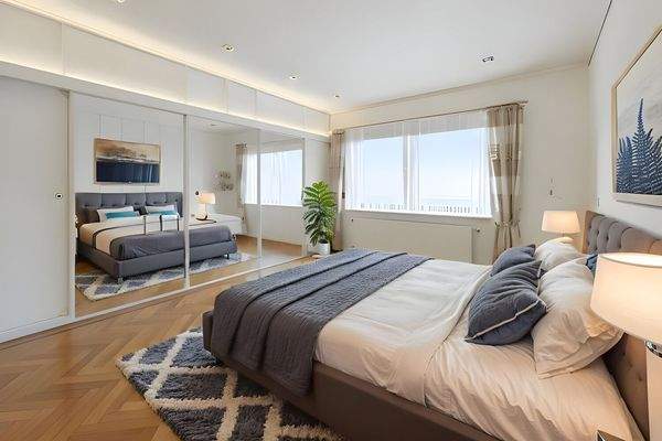 Schlafzimmer Erdgeschoss illustriert