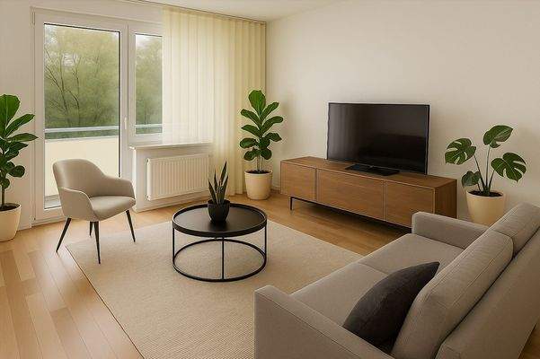 Wohnzimmer - Einrichtungsvorschlag (visualisiert)