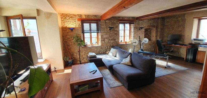 EG Wohnzimmer mit nur Kaminheizung