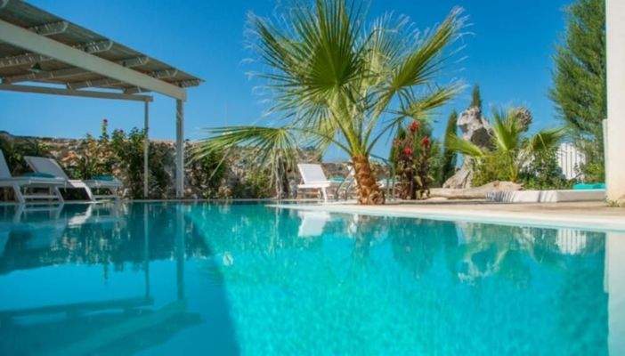 Kreta, Pitsidia: Wunderbare Villa mit Pool und Blick auf die Berge von Psiloritis