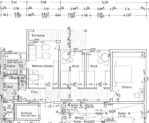 Grundriss UG-4 Zimmer