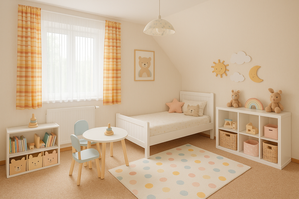 Kinderzimmer KI-generiert