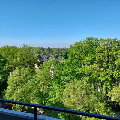 Ausblick vom überdachten SW-Balkon