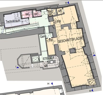 Grundriss Kellergeschoßfläche